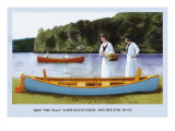 Canvas-Covered, Double-End Boat