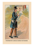 Postmaster Lincoln Going His Rounds
