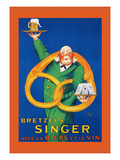 Buy Bretzels Singer, Avec la Biere et la Vin at AllPosters.com