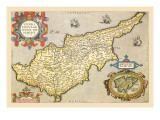 Map of the Island of Cyprus