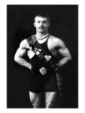 Bodybuilder in Sash