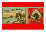 Buy Puget Sound Salmon Can Label at AllPosters.com