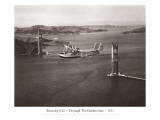Buy Sikorsky S-42 through the Golden Gate under Construction, San Francisco, 1935 at AllPosters.com