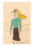 Buy Smoking Lady at AllPosters.com
