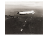 USS Macon over the Golden Gate and Pacific Fleet, 1934
