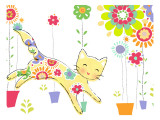 Buy Miss Kitty Enjoys Flowers at AllPosters.com