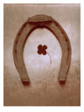 Lucky Horse Shoe on Dusty Rose Metallic I