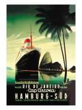 Hamburg to Rio de Janeiro on the Cap Arcona Steamship