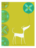 Dog and Blue Balloon