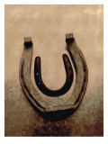 Lucky Horse Shoe on Dusty Rose Metallic II