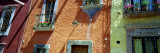 Low Angle View of Balconies in Houses, San Miguel De Allende, Guanajuato, Mexico