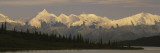 Moose Standing on a Frozen Lake, Wonder Lake, Denali National Park, Alaska, USA