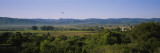 Hot Air Balloon Flying over a Field, Napa Valley, Yountville, California, USA