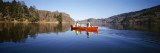 Family Canoeing on a Lake, Stone Lagoon, California, USA