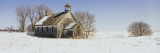 Buy Abandoned Schoolhouse on a Snow-Covered Landscape, Friberg Township, Minnesota, USA at AllPosters.com