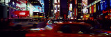 Buildings Lit Up at Night, New York, USA