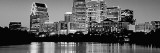 Black and White Skyline, Austin, Texas, USA