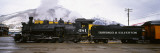 Steam Train on Durango and Silverton Narrow Gauge Railroad, Colorado, USA