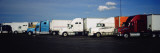 Buy Semi-Trucks Parked on a Road, Ohio, USA at AllPosters.com