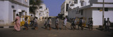 School Children Crossing the Road, Pondicherry, India,