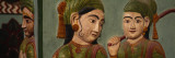 Mural on a Wall, Jaipur City Palace, Jaipur, Rajasthan, India