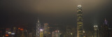 Buildings Lit Up at Night, International Finance Centre, Hong Kong, China
