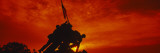 Silhouette of Statues at Iwo Jima Memorial, Arlington National Cemetery, Virginia, USA
