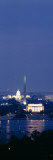 Washington Monument, and US Capitol Building at Night, Washington DC, USA