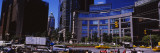 Traffic on the Road in Front of Buildings, Columbus Circle, Manhattan, New York City, New York, USA