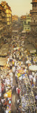 Crowd at a Street Market, Mumbai, India