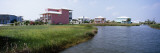 Beach Houses on a Canal, South Padre Island, Texas, USA