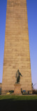 Statue in Front of Bunker Hill Monument, Freedom Trail, Charlestown, Boston, Massachusetts, USA