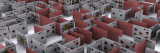 Maze Made Up from Playing Cards Poker Poster
