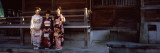 Three Women in Kimono Celebrating Seijin No Hi, Sagamihara, Kanto Region, Honshu, Japan
