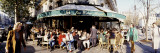Group of People at a Sidewalk Cafe, Les Deux Magots, Saint-Germain-Des-Pres Quarter, Paris, France