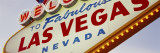 Close-up of a Welcome Sign, Las Vegas, Nevada, USA