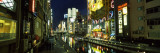 Buildings Lit Up at Night, Dotonbori, Osaka, Osaka Prefecture, Kinki Region, Honshu, Japan