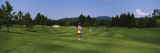 Woman Playing Golf, Idaho, USA