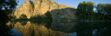Reflection of Mountain in River, Duraton River, San Miguel De Bernuy, Segovia, Spain