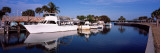 Fishing Boats Moored at a Harbor, Manasota Key, Charlotte County, Florida, USA