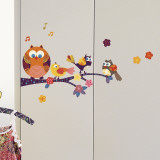 Buy Owls on a branch (Water Resistant Decal) at AllPosters.com