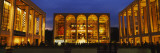 Entertainment Building Lit Up at Night, Lincoln Center, Manhattan, New York City
