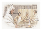 Buy Scene Inside a Plank House at AllPosters.com