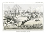 Members of the United States Pacific Railroad Survey Cross the Hellgate River in Montana
