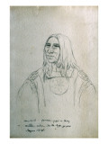 Buy Portrait of Heavy Shield - Su-Cou-Yaw-U-Tany or Middle Seller Ih-Ta-Tsek-Yo-Pew Piegan Chief at AllPosters.com