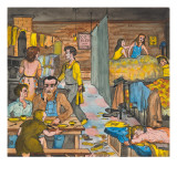 An Unemployed Lumber Worker and Family Living Ten in a Room