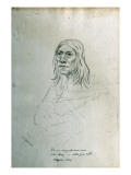 Buy Portrait of Po-Nu-Cay-Ci-Nen-Nou Elk's Tong or Little Gray Head Piegan Chief at AllPosters.com