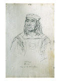 Buy Portrait of Tat-Tu-Ye the Fox Chief of the Blood Indians at AllPosters.com
