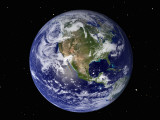 Buy Full Earth Showing North America (With Stars) at AllPosters.com
