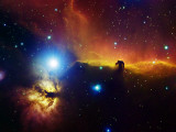 Alnitak Region in Orion (Flame Nebula NGC2024, Horsehead Nebula IC434)